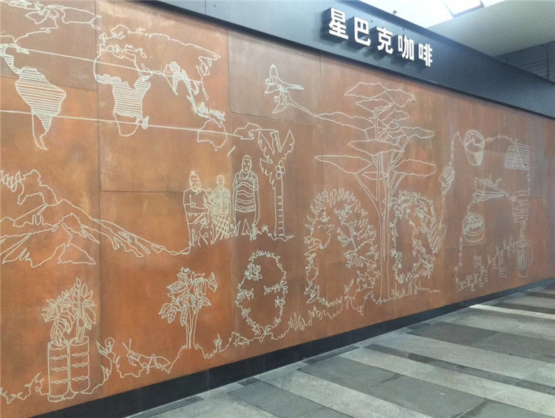 让胡路耐候钢幕墙